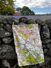 Bovey Tracey Map Tea Towel
