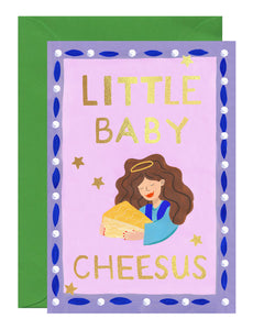 Little Baby Cheesus Christmas Card