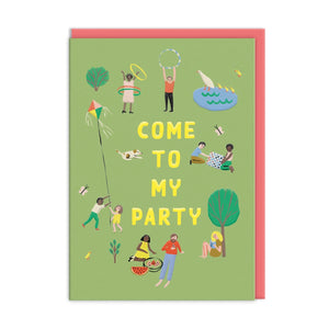 Come To My Party Invitation Pack