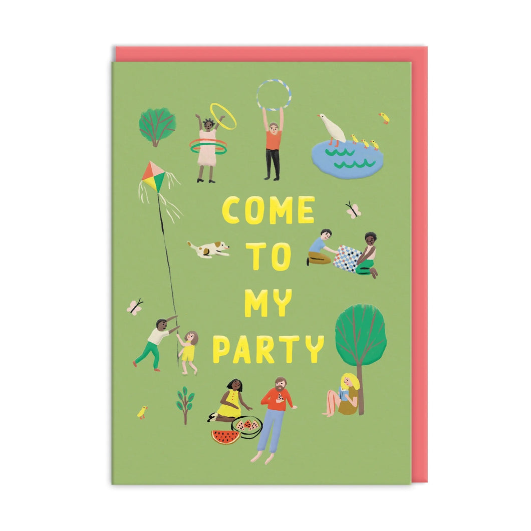 Come To My Party Invitation Pack