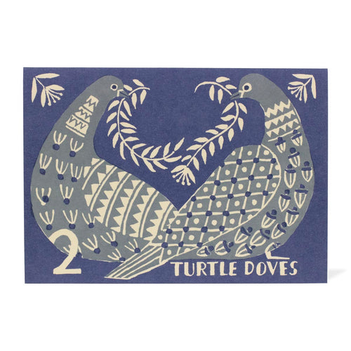 Two Turtle Doves Christmas Card