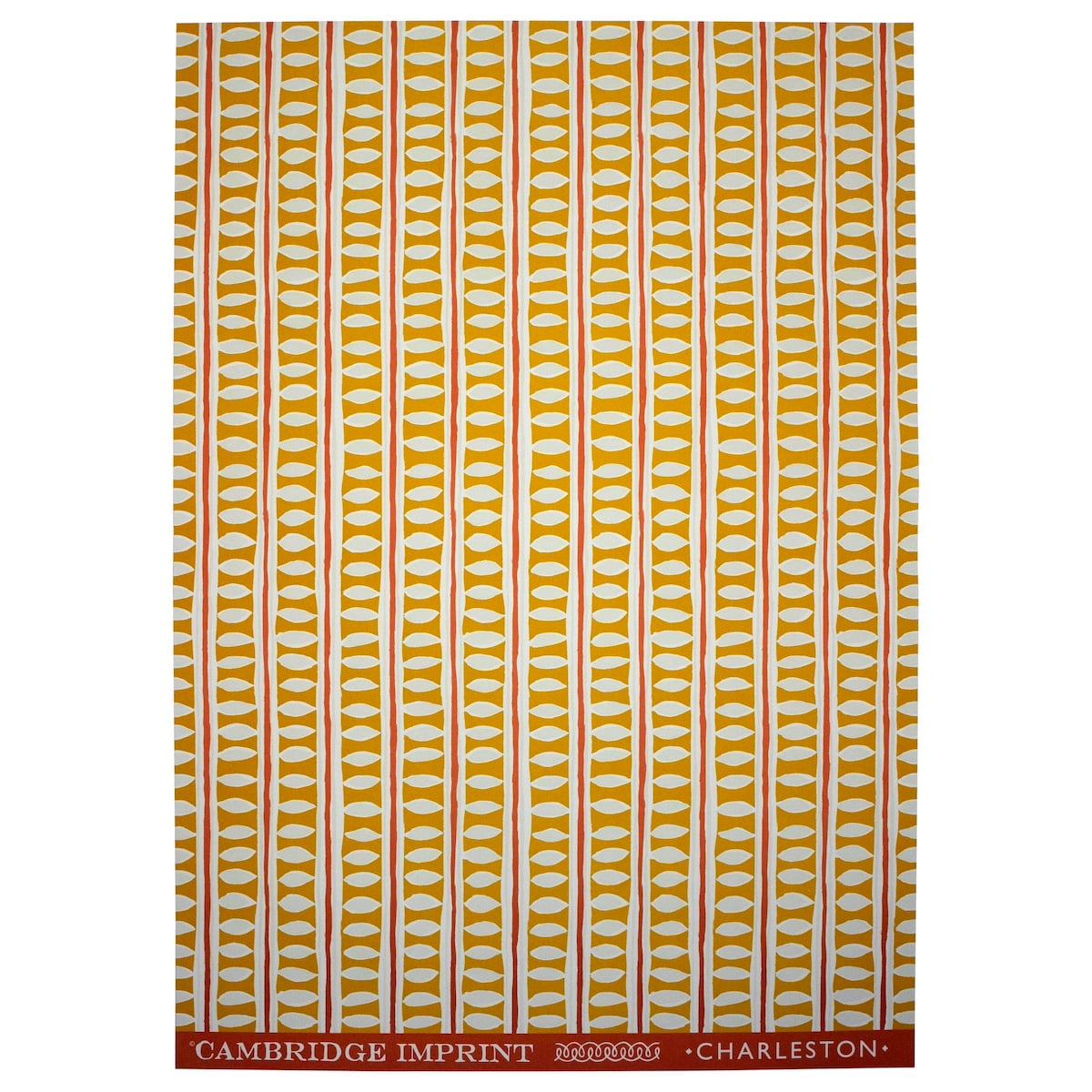 Patterned stripe wrapping paper sheet with geometric design