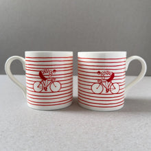 Striped Cyclist Mug