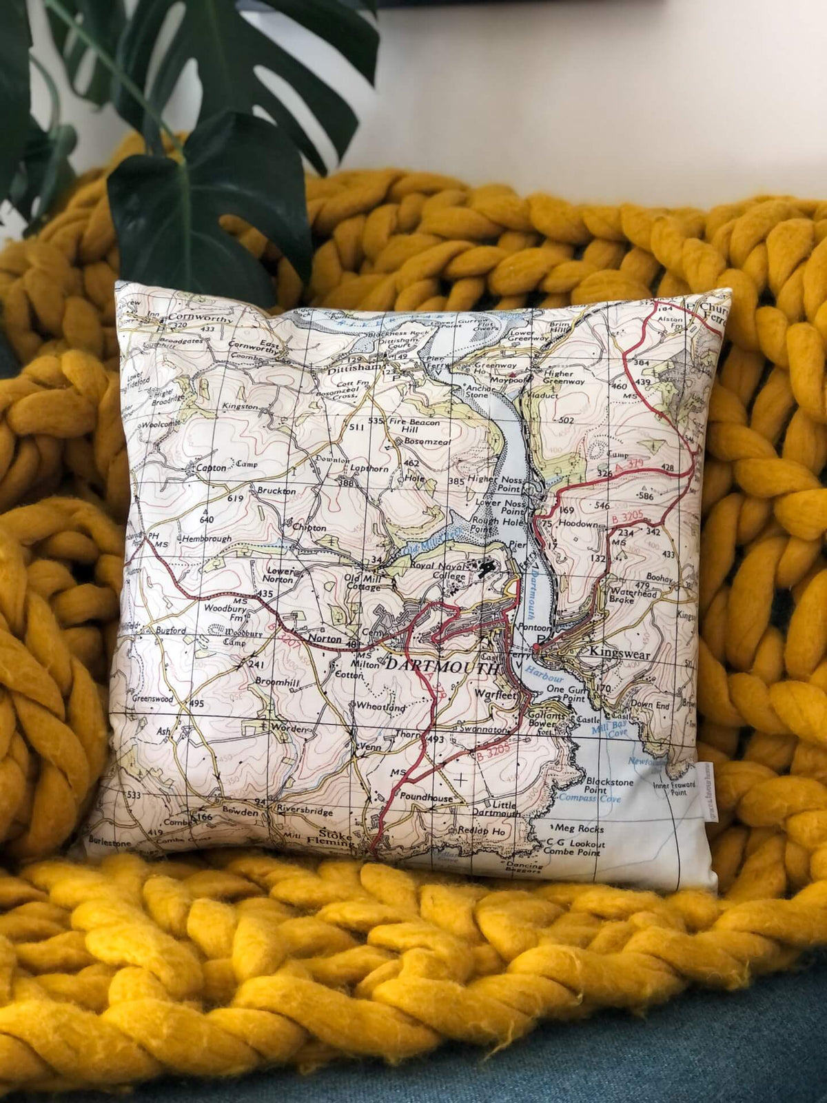 Personalised Map Cushion - Choose your own location!