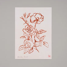A4 Double Rose Art Print