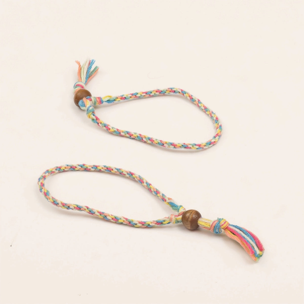 Friendship bracelet made with Cotton Twist kit
