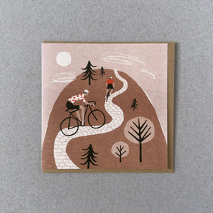 Cycling Climb Greeting Card