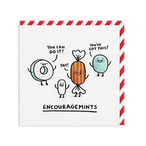 Encouragemints Good Luck Card