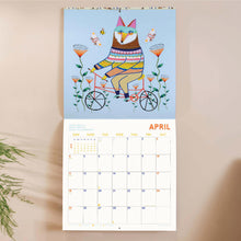 Folk Animals Square 2027 Calendar