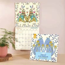 Folk Animals Square 2027 Calendar
