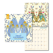 Folk Animals Square 2027 Calendar