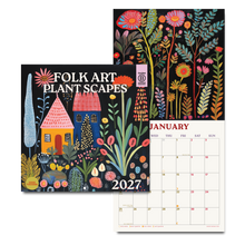 Folk Art Plantscapes Square 2027 Calendar