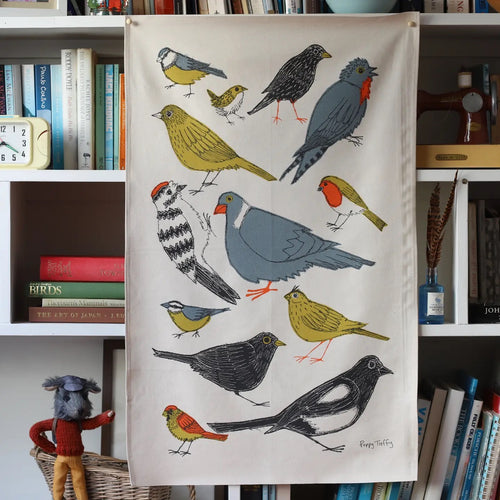 Garden Birds Tea Towel