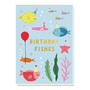 Birthday Fishes Greeting Card