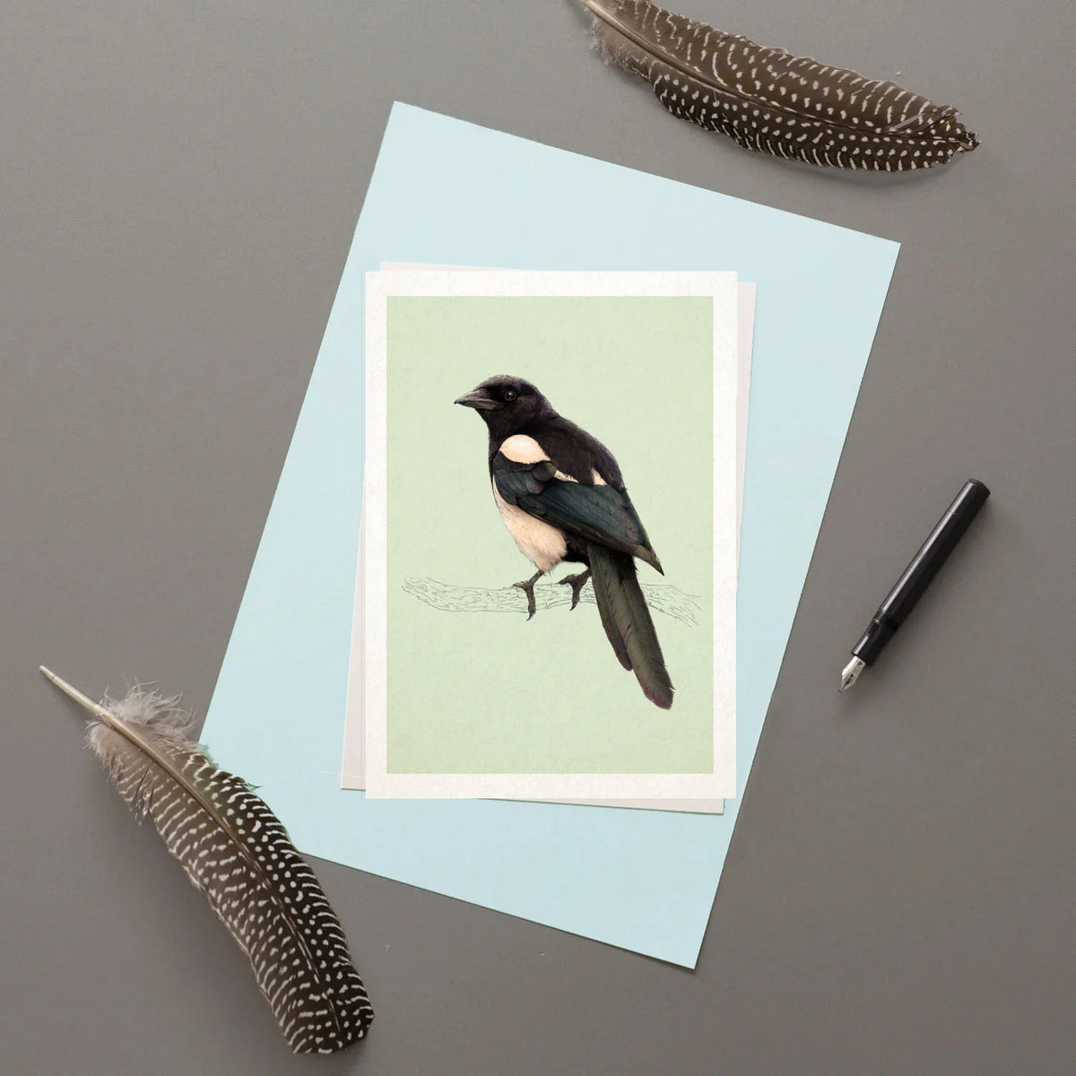 Magpie Greeting Card