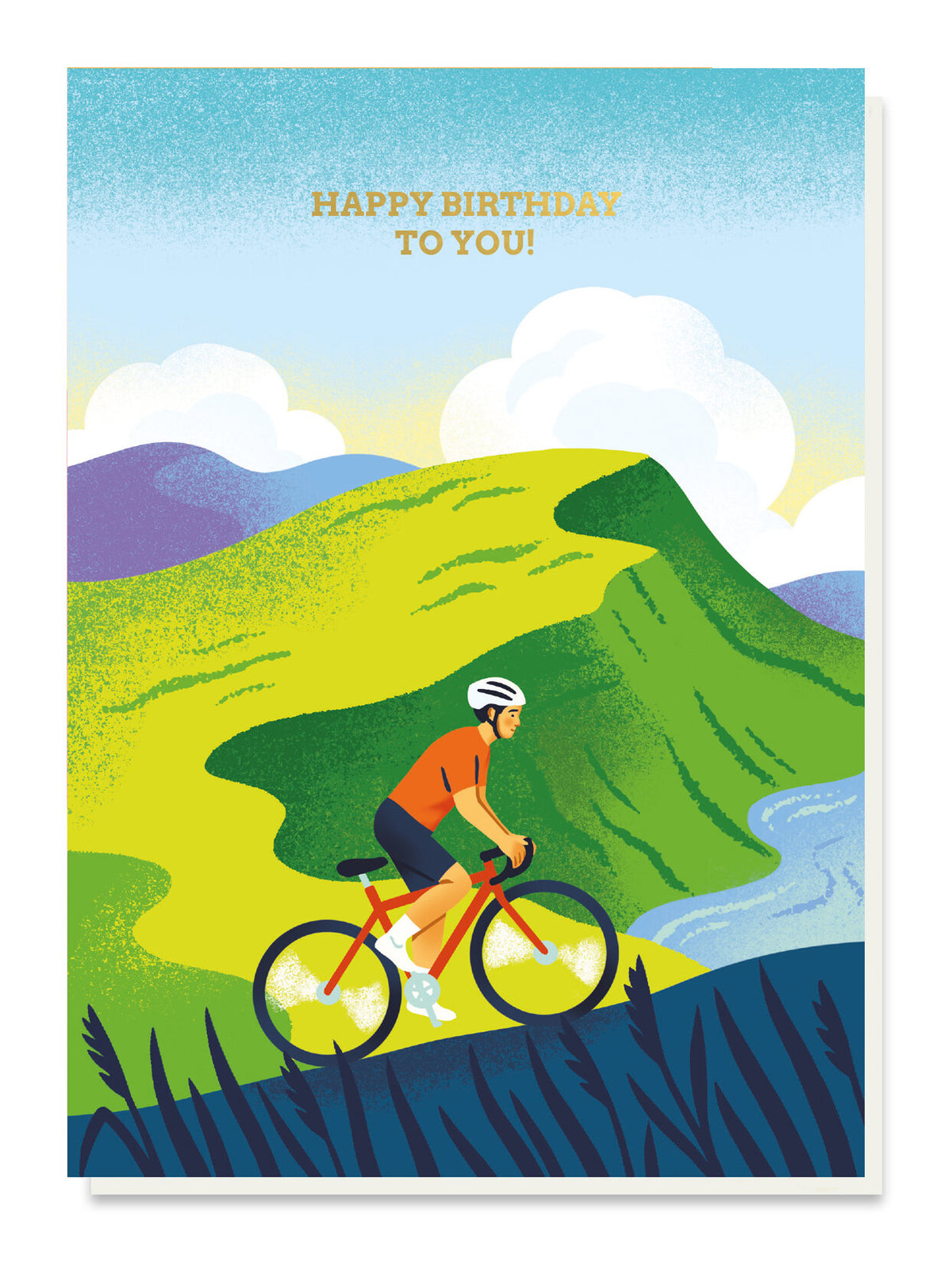 The Cyclist Birthday Card