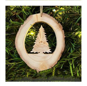 Wooden Christmas Tree Decoration