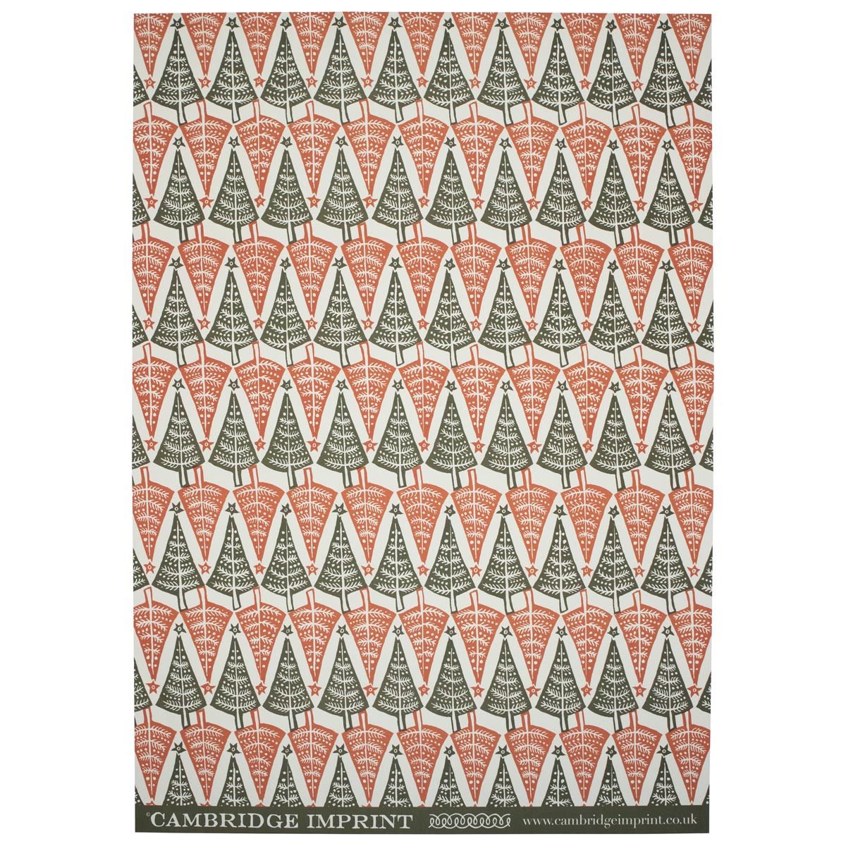 Christmas Patterned Paper Dancing Trees