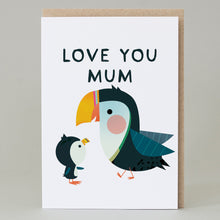 Puffin, Love You Mum Card