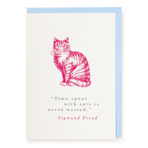 Time spent With Cats Greetings Card