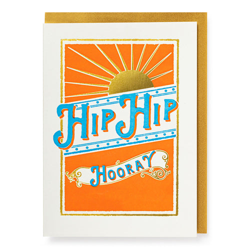 Hip Hip Hooray Congratulations Card