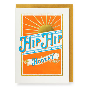 Hip Hip Hooray Congratulations Card