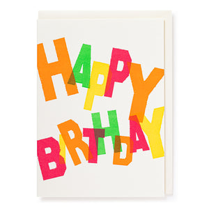 Happy Birthday Colours Card