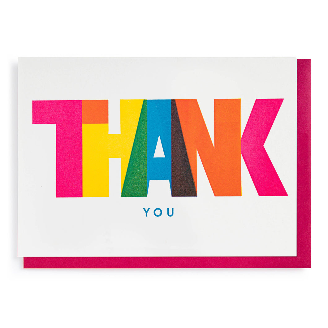 Thank You Card By Pressink