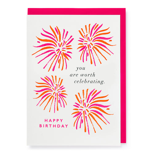 Fireworks Birthday Card