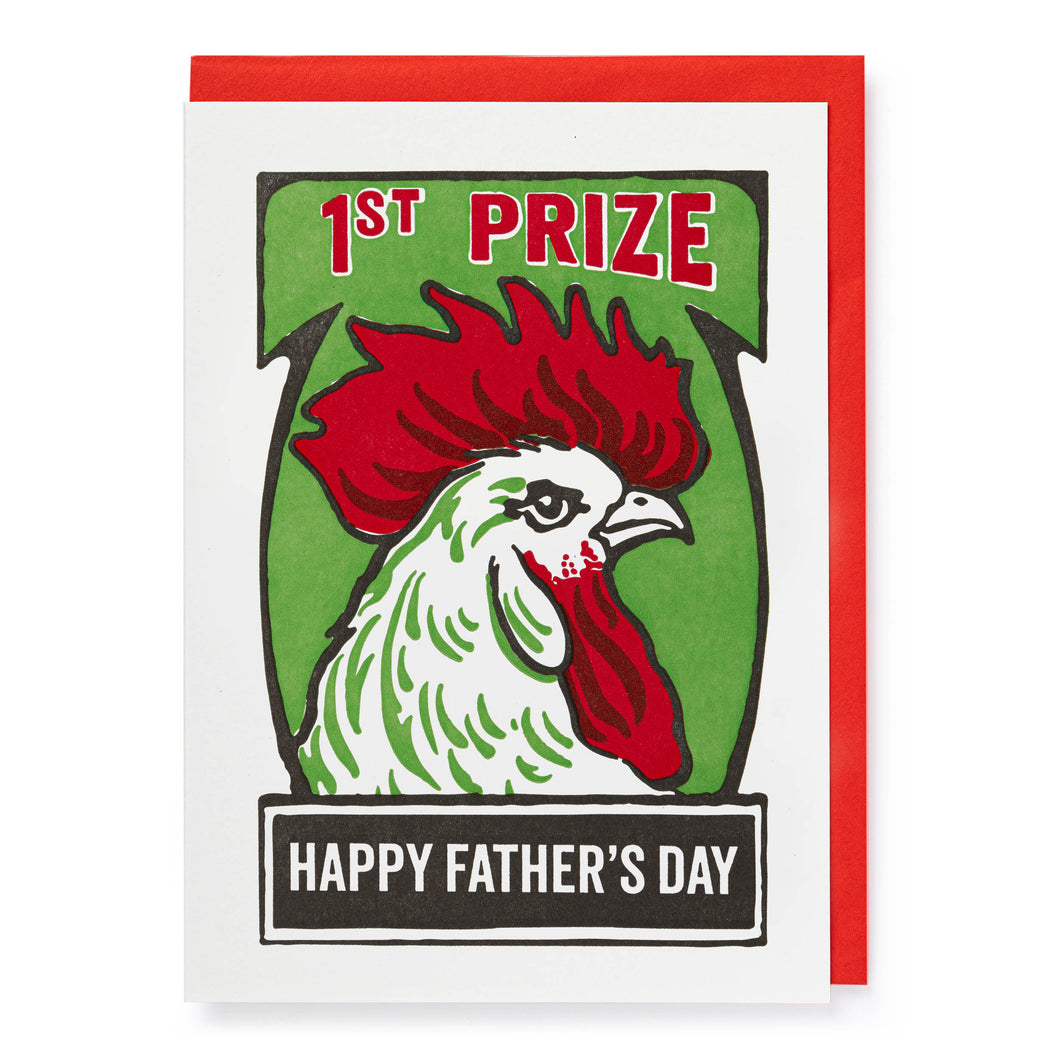 Father's Day Cockerel Card