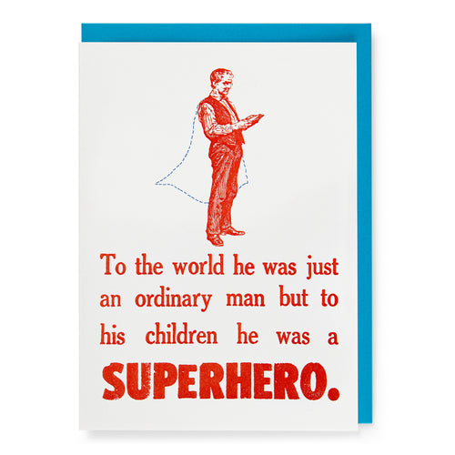 Superhero Dad Card