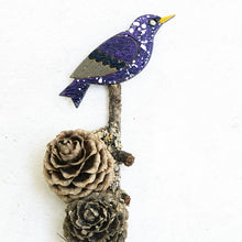Starling Hand Painted Brooch