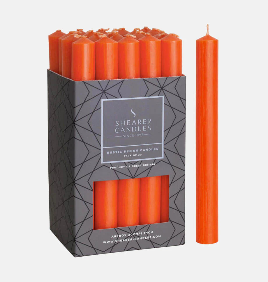 Coloured 8 Inch Pillar Candles
