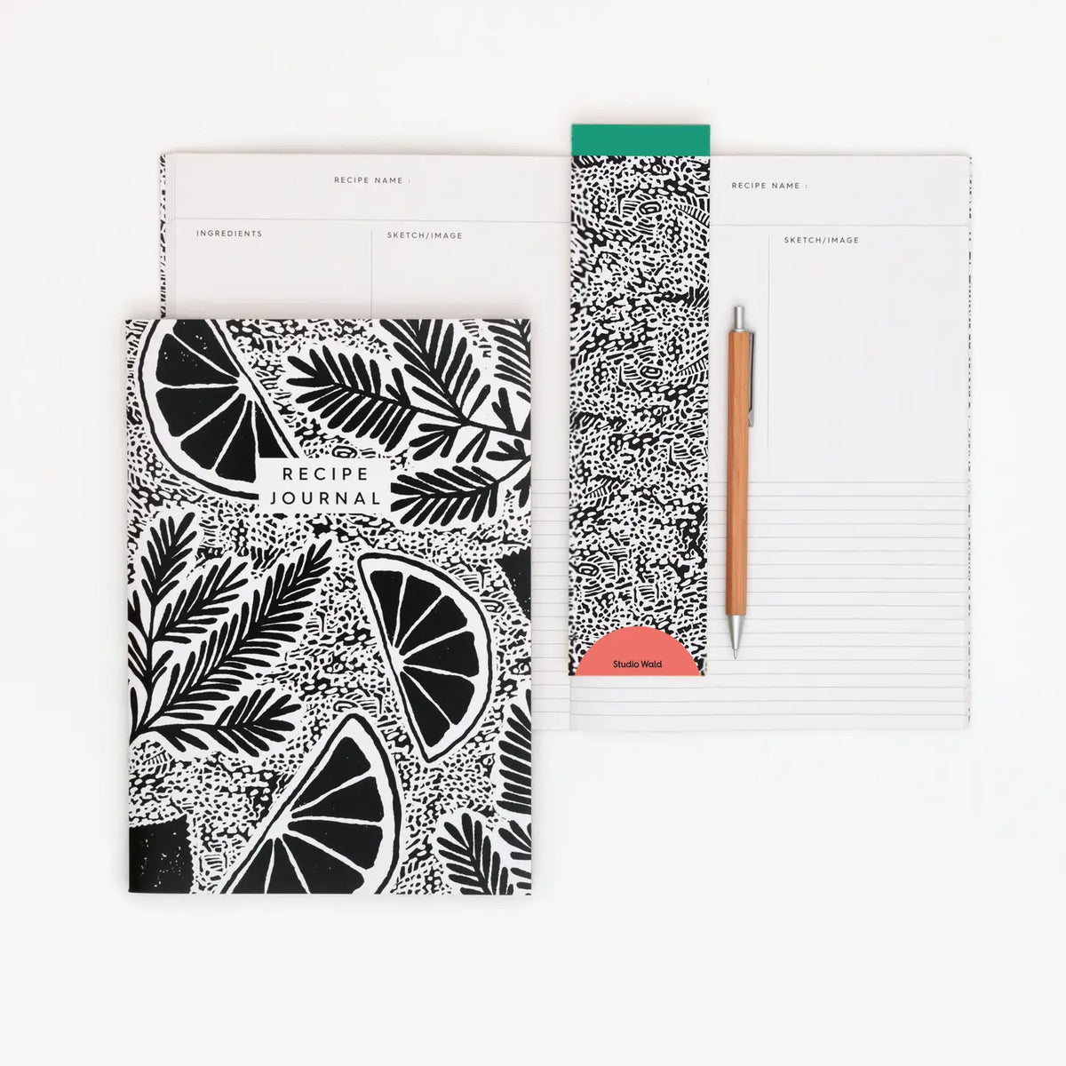 Recipe Journal - Black & White