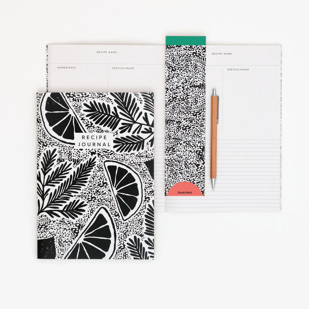 Recipe Journal - Black & White