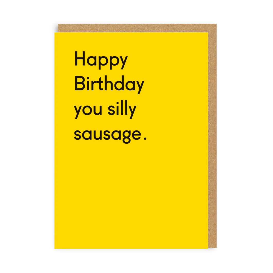 Silly Sausage Birthday Card