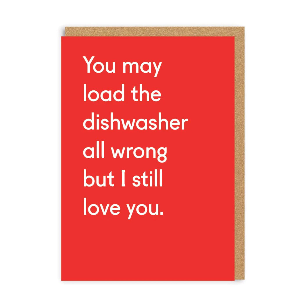 Load The dishwasher Wrong Card