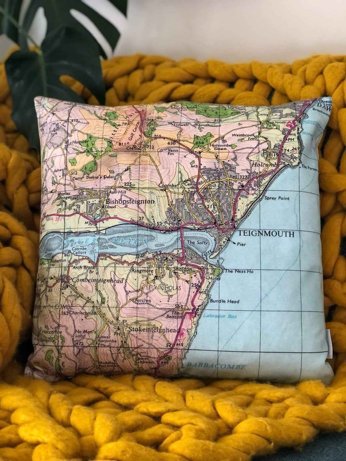 Personalised Map Cushion - Choose your own location!