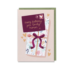 Happy Birthday You Lovely Human Card