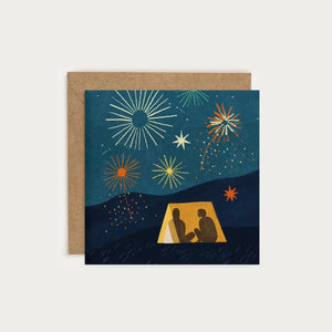 Fireworks Greeting Card