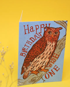 Wise One Happy Birthday Card