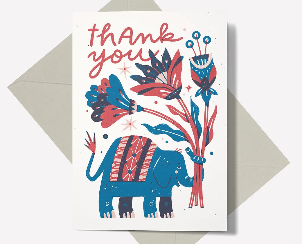 Elephant Thank You Card