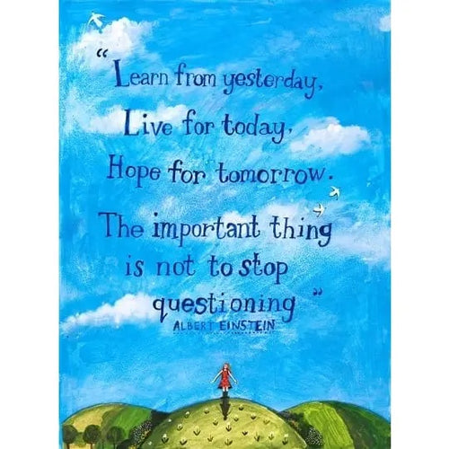 Learn From Yesterday Greeting Card