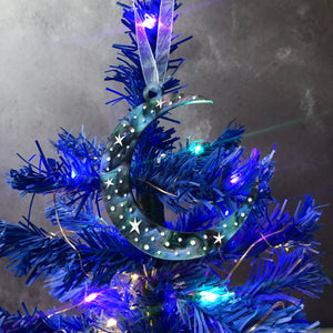 Crescent Moon Christmas Decoration