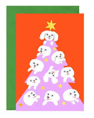 Christmas Dog Tree Card