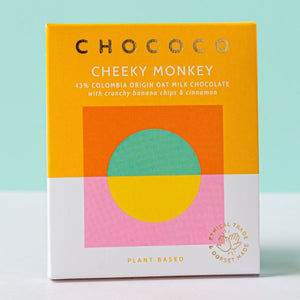 Cheeky Monkey Oat Milk Chocolate Bar With Bananas And Cinnamon