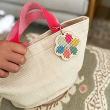 Make Your Own Cross Stitch Flower Keyring Kit