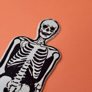 Skeleton Leather Bookmark