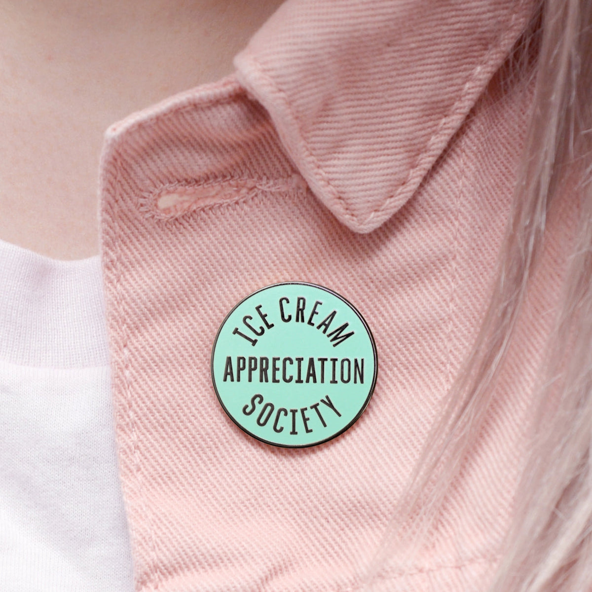 Ice Cream Appreciation Society Enamel Badge
