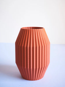 Recycled Contemporary Fluted Vase